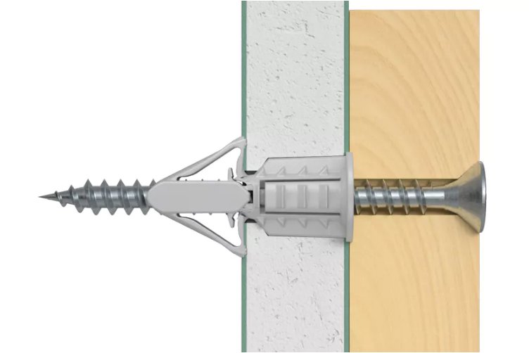 Bucha de Nylon HDF Fischer Para Drywall